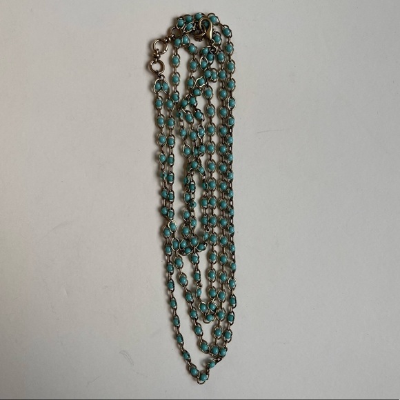 Lucky Brand Baby Blue Beaded Necklace - Picture 1 of 2